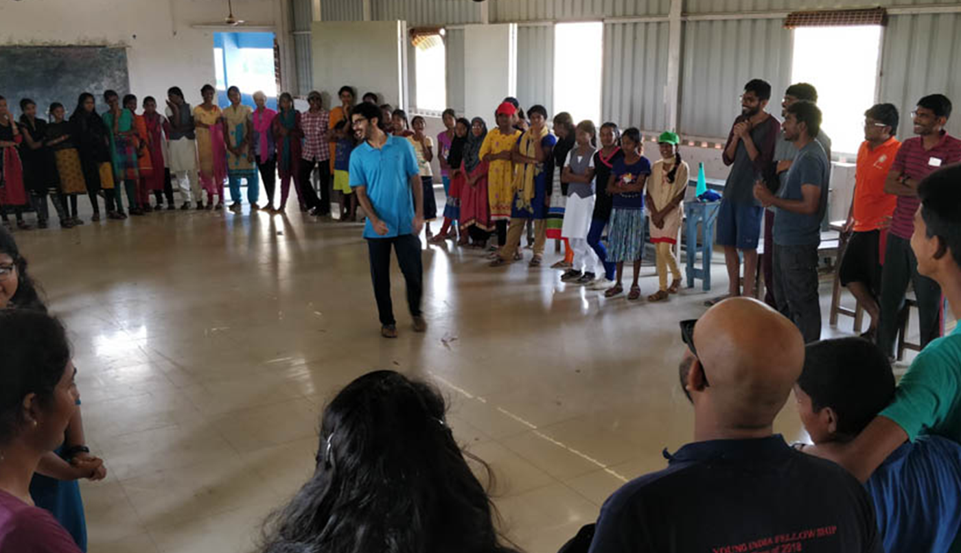 Volunteer introducing himself