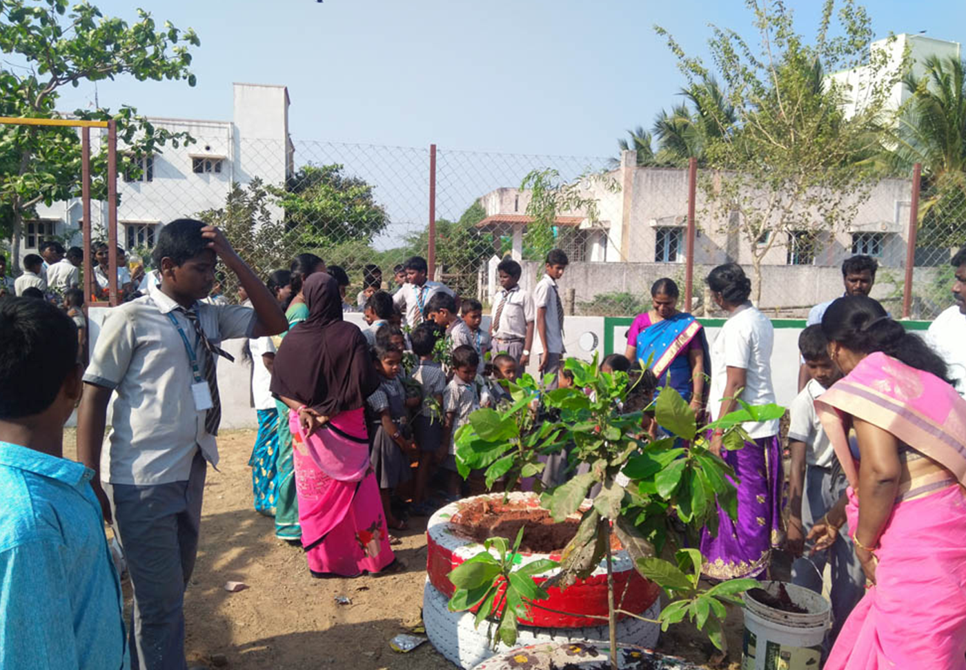 Community planting together