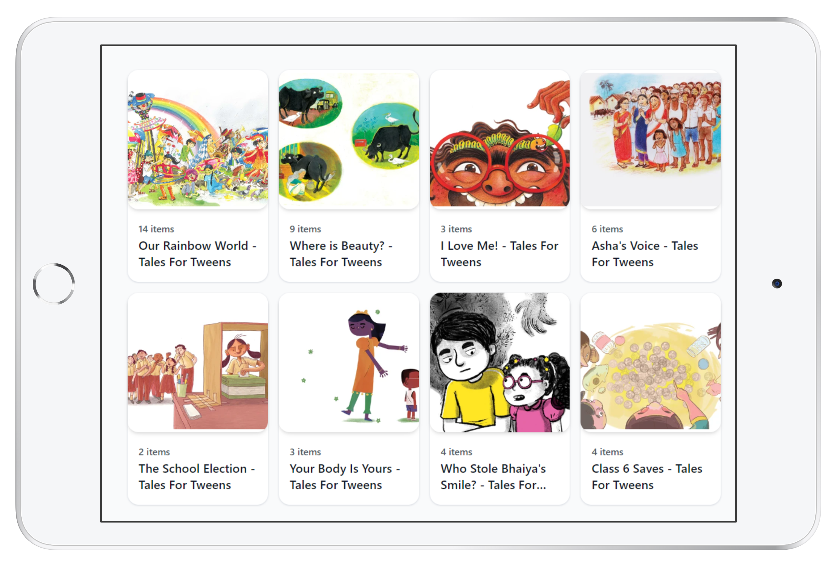 digital content in an iPad