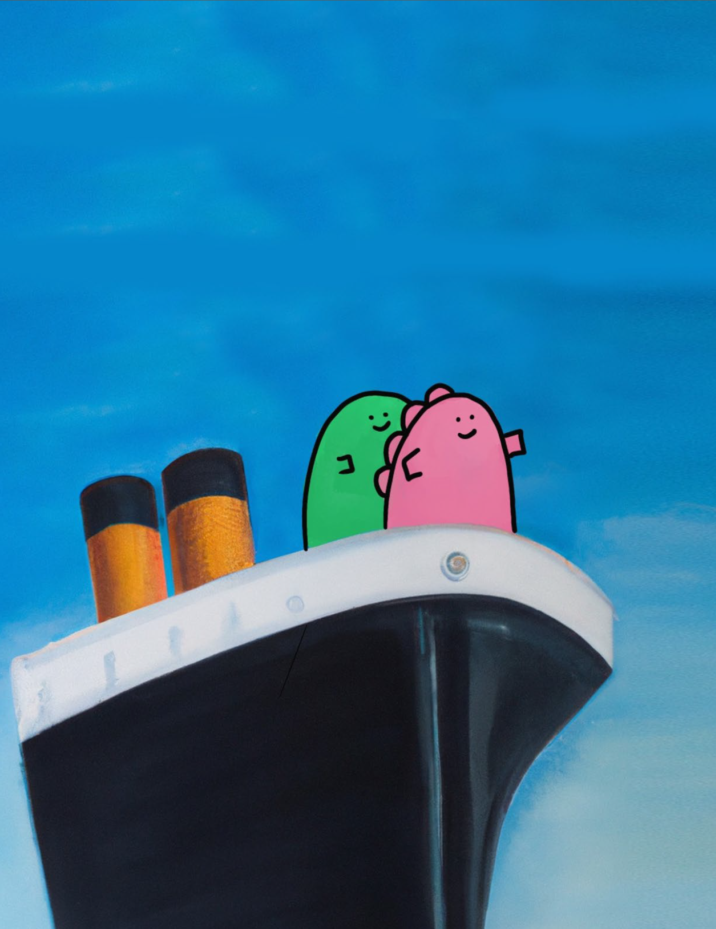 Nostalgic Titanic pose