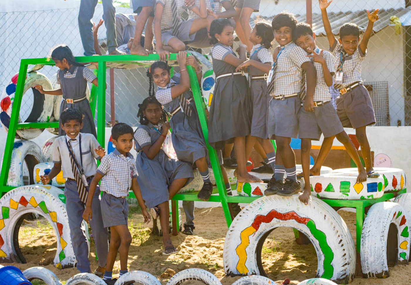 Students playing together